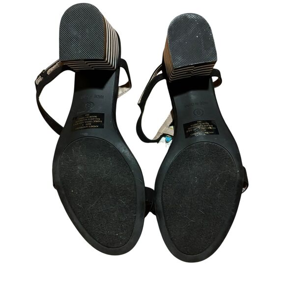 Betsey Johnson Andey Black and White Dress Sandals- Size 9 - Picture 6 of 9